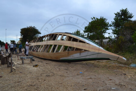 Boat building in “Moliceiro” boat Interpretive Centre in Torreira (Murtosa municipality, Ria de Aveiro region)