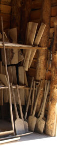 Traditional wooden tools for salt production in Aveiro saltpan (Aveiro municipality, Ria de Aveiro region)