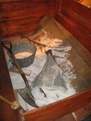 Example of codfish salting, in Ílhavo maritime museum (Ílhavo municipality, Ria de Aveiro region)