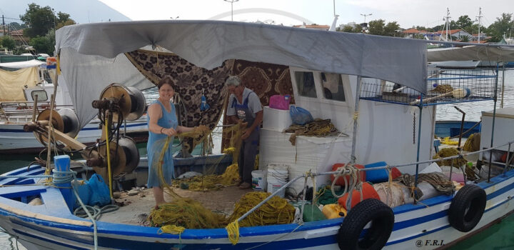 Fishers on Samohthrace island, Greece
