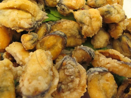 deep fried mussels
